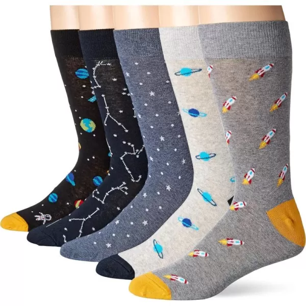 Amazon Essentials Mens Patterned Socks Previously Goodthreads 5 PairsSpace