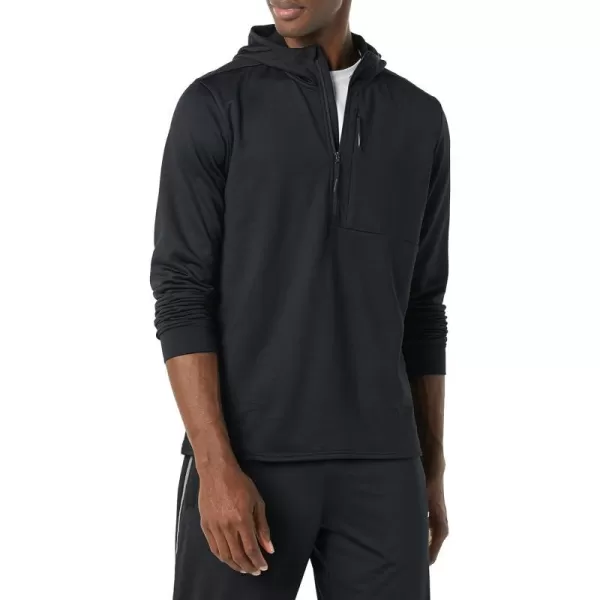 Amazon Essentials Mens Performance Ski Midlayer FullZip HoodieBlack