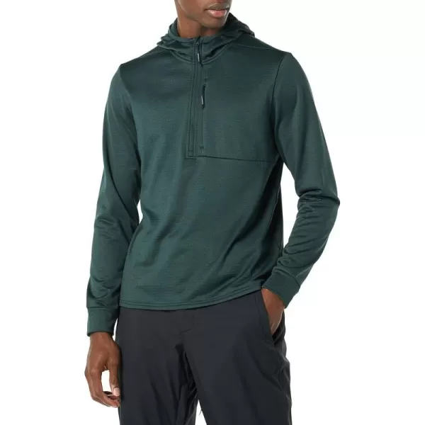 Amazon Essentials Mens Performance Ski Midlayer FullZip HoodieGreen