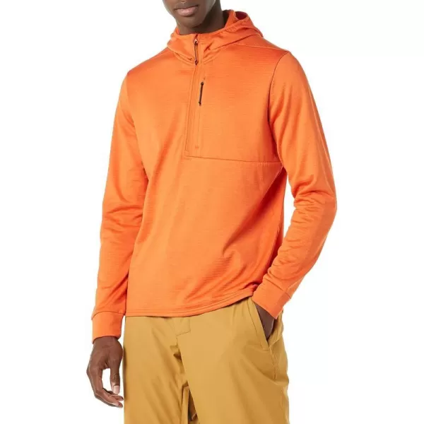 Amazon Essentials Mens Performance Ski Midlayer FullZip HoodieOrange