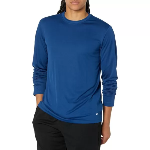 Amazon Essentials Mens Performance Tech LongSleeve TShirtNavy