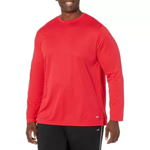 Amazon Essentials Mens Performance Tech LongSleeve TShirtRed