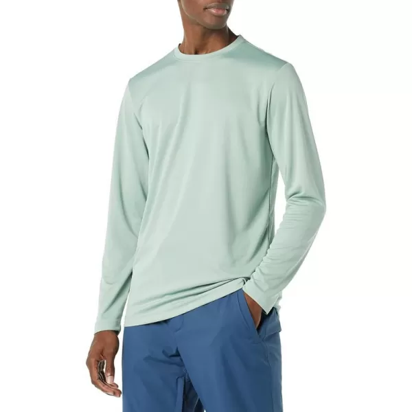 Amazon Essentials Mens Performance Tech LongSleeve TShirtSage Green