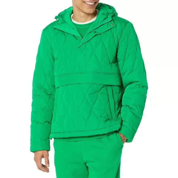 Amazon Essentials Mens Recycled Polyester Anorak PufferGreen