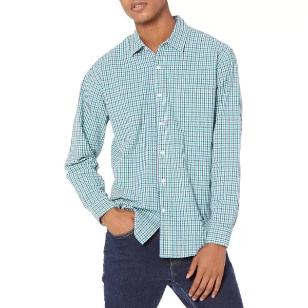 Navy Green Gingham