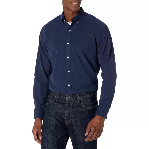 Amazon Essentials Mens RegularFit LongSleeve Oxford ShirtNavy