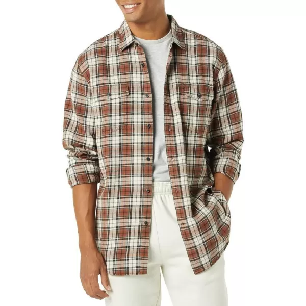 Beige Brown Plaid