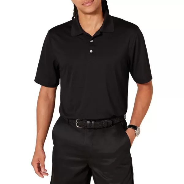 Amazon Essentials Mens RegularFit QuickDry Golf Polo Shirt Available in Big  TallBlack