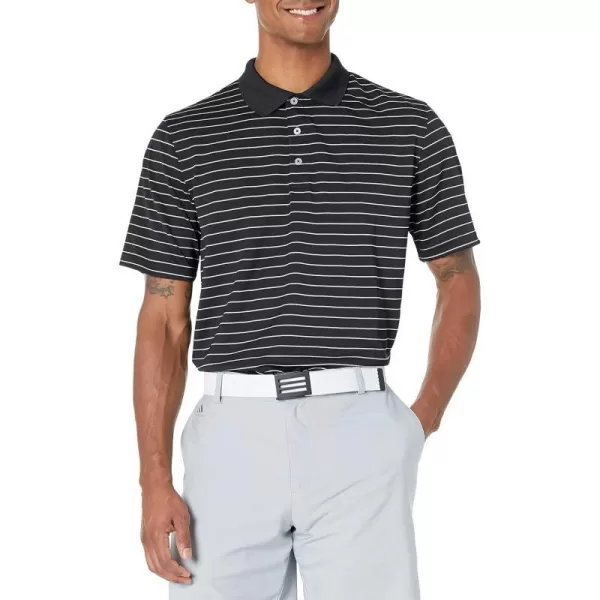 Amazon Essentials Mens RegularFit QuickDry Golf Polo Shirt Available in Big  TallBlack Stripe