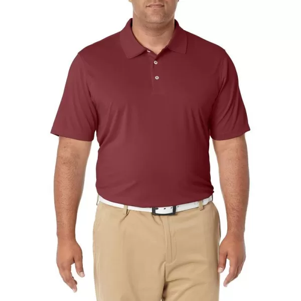 Amazon Essentials Mens RegularFit QuickDry Golf Polo Shirt Available in Big  TallBurgundy