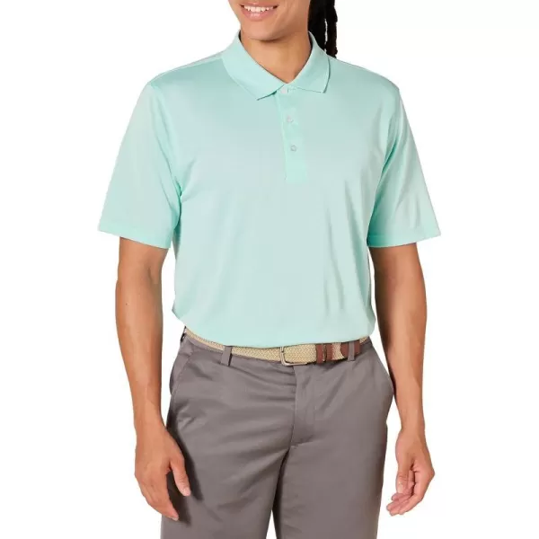 Amazon Essentials Mens RegularFit QuickDry Golf Polo Shirt Available in Big  TallPale Aqua Blue