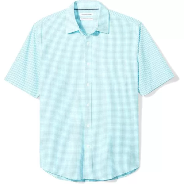 Regular Fit Aqua Blue Gingham