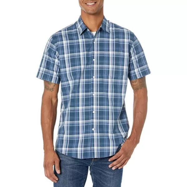 Regular Fit Navy Medium Plaid