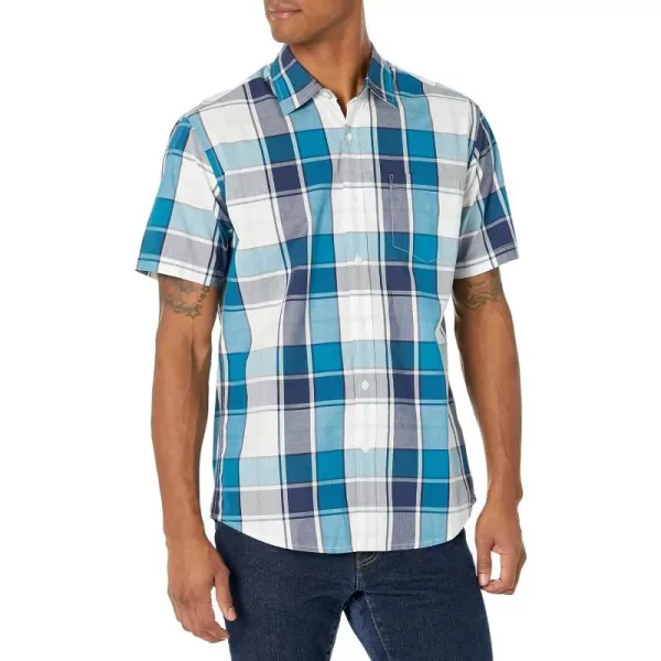 Teal Blue Large Plaid