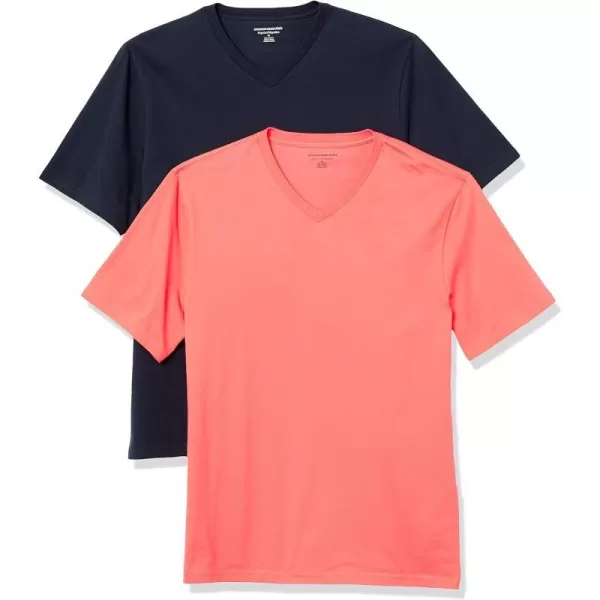 Coral Pink/Dark Navy