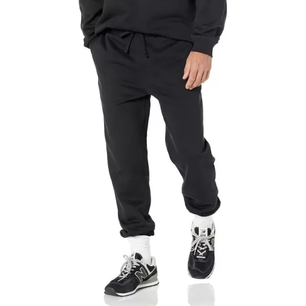 Amazon Essentials Mens RelaxedFit ClosedBottom Sweatpants Available in Big amp TallBlack