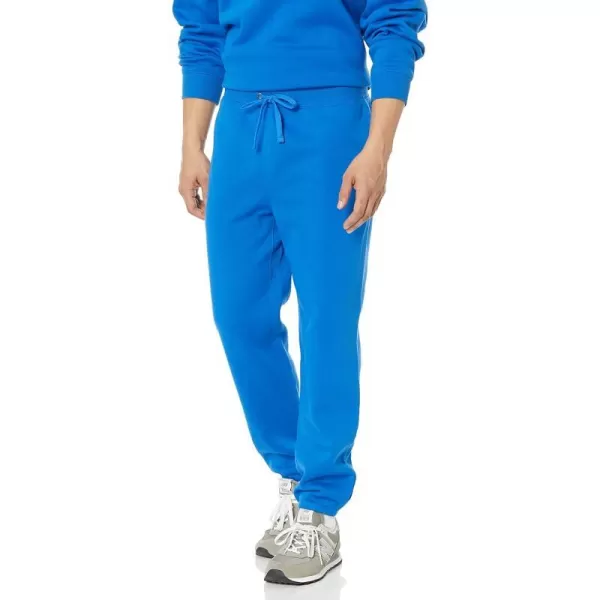 Amazon Essentials Mens RelaxedFit ClosedBottom Sweatpants Available in Big amp TallBright Blue