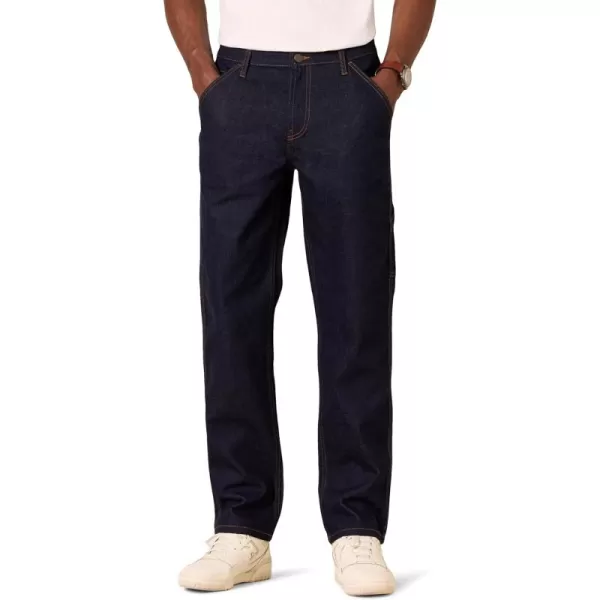 Amazon Essentials Mens RelaxedFit Workwear Carpenter JeanRinse Wash