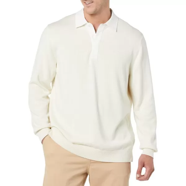 Amazon Essentials Mens Rugby SweaterLight Beige