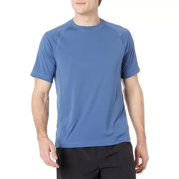 Amazon Essentials Mens ShortSleeve QuickDry UPF 50 Swim TeeBlue