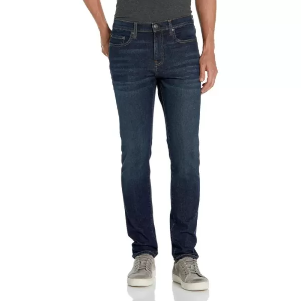 Amazon Essentials Mens SkinnyFit Comfort Stretch Jean Previously GoodthreadsDark Blue Vintage