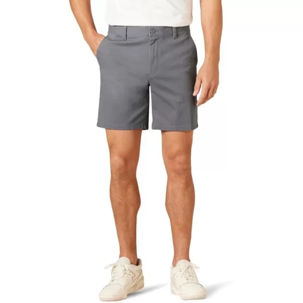 Amazon Essentials Mens SlimFit 7 Stretch Chino ShortCharcoal