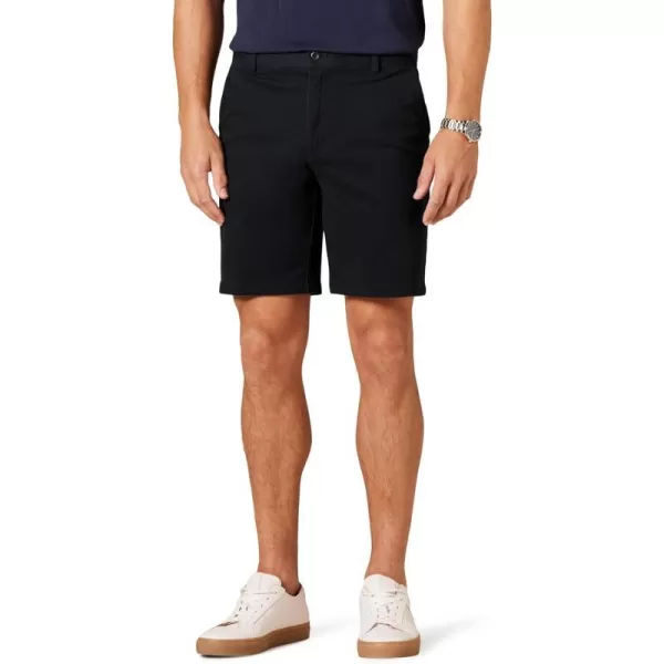 Amazon Essentials Mens SlimFit 9 Stretch Chino ShortBlack