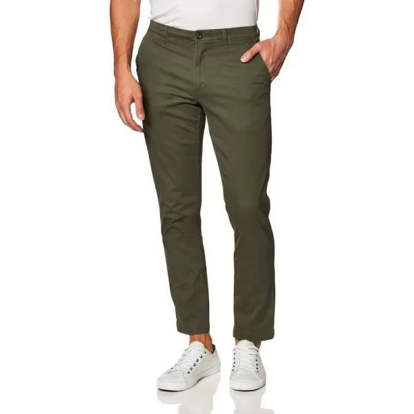 Amazon Essentials Mens SlimFit Casual Stretch Khaki PantOlive