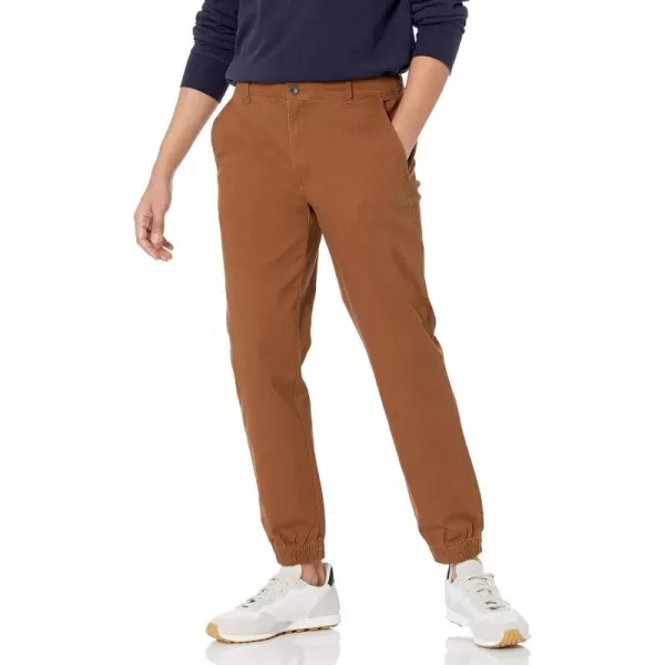 Amazon Essentials Mens SlimFit Jogger PantDark Khaki Brown