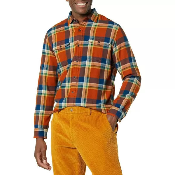 Orange/Navy, Plaid