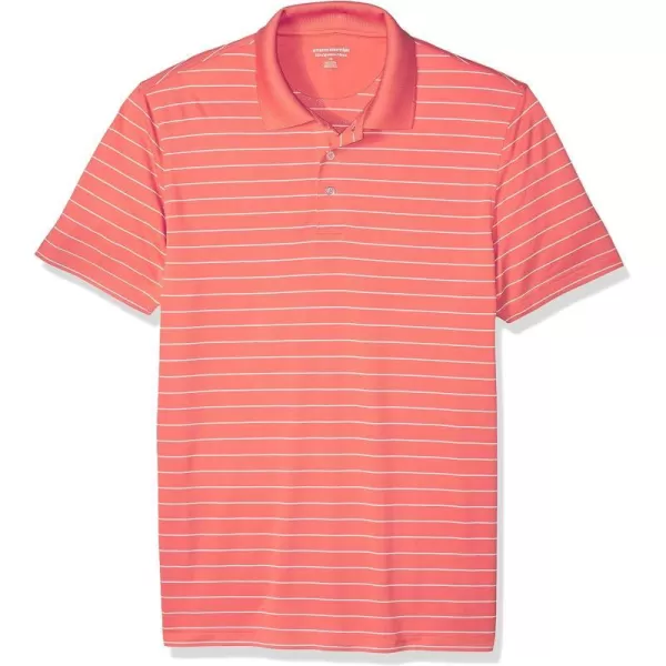 Recycled Polyester Coral Orange Stripe