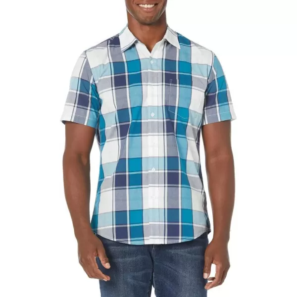 Blue White Large Plaid