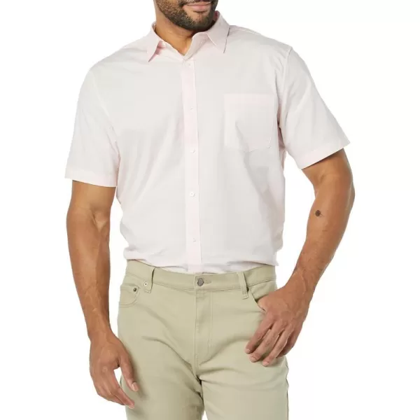 Amazon Essentials Mens SlimFit ShortSleeve Poplin ShirtPink