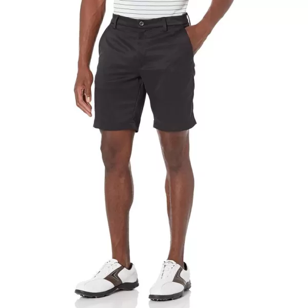 Amazon Essentials Mens SlimFit Stretch Golf ShortPolyester Blend Black