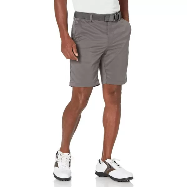 Amazon Essentials Mens SlimFit Stretch Golf ShortPolyester Blend Grey