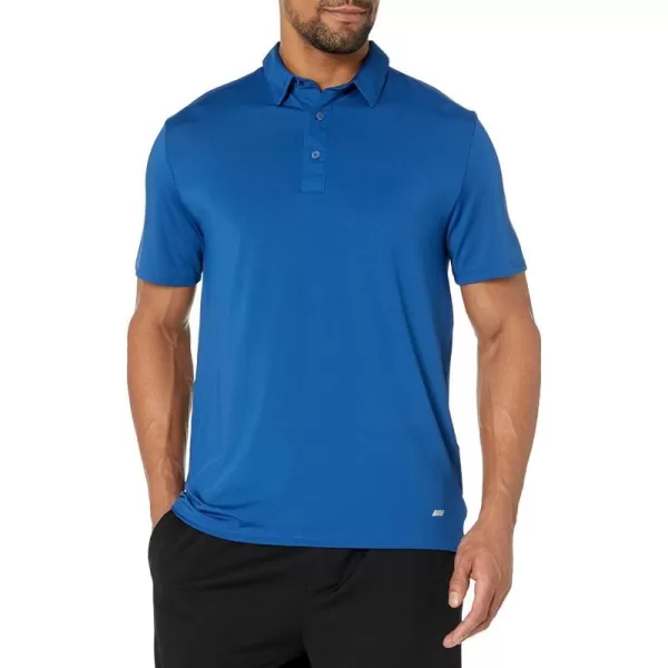 Amazon Essentials Mens SlimFit Tech Stretch Polo ShirtBright Blue