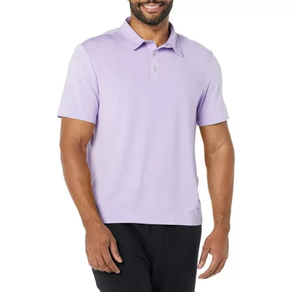 Amazon Essentials Mens SlimFit Tech Stretch Polo ShirtLavender