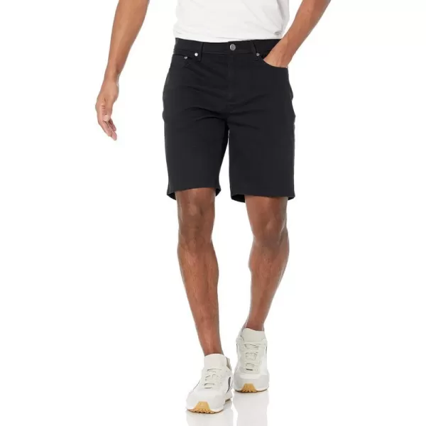 Amazon Essentials Mens Slimfit 9 Inseam Stretch 5Pocket ShortBlack