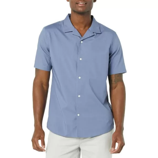 Amazon Essentials Mens StandardFit Vacation ShirtWashed Blue