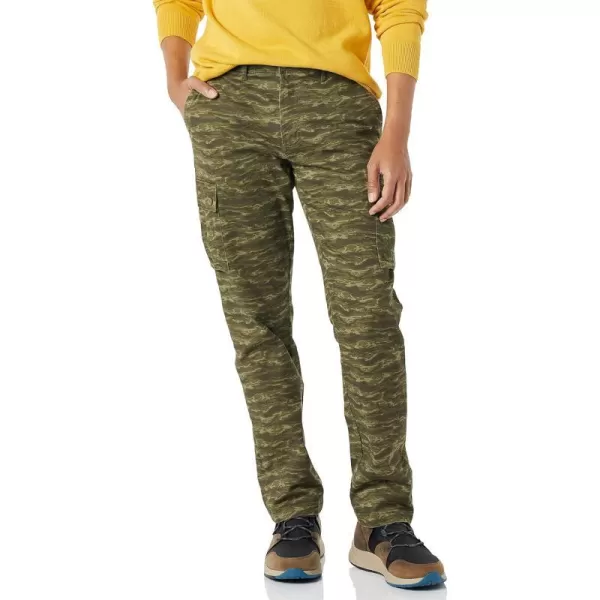 Amazon Essentials Mens StraightFit Stretch Cargo Pant Available in Big amp TallTigerCamo