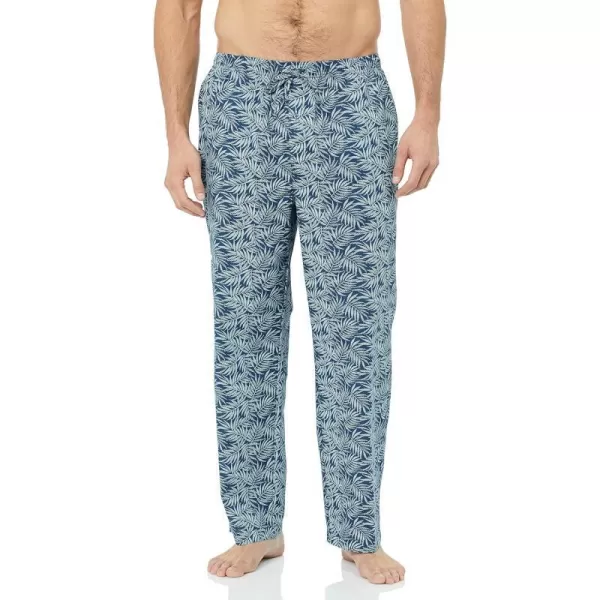 Amazon Essentials Mens StraightFit Woven Pajama PantPalm Leaf