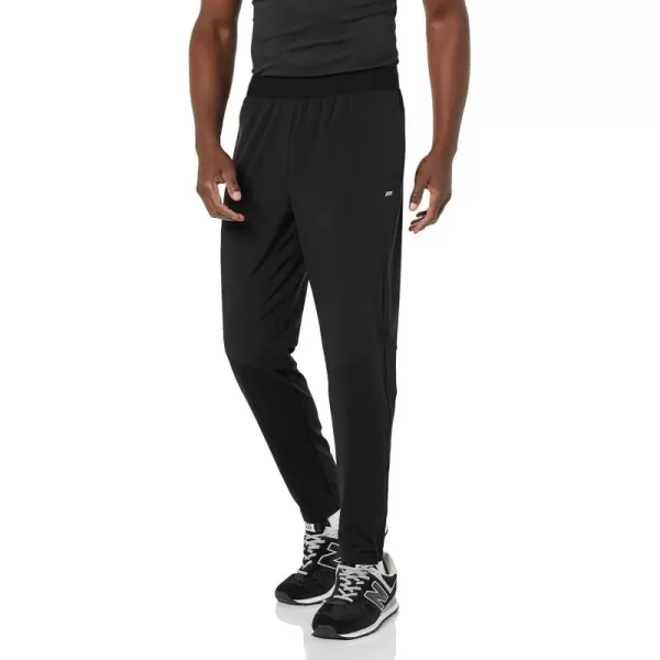 Amazon Essentials Mens Stretch Woven Colorblock PantsBlack