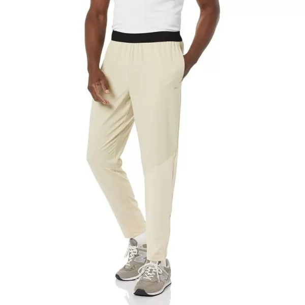 Amazon Essentials Mens Stretch Woven Colorblock PantsStone