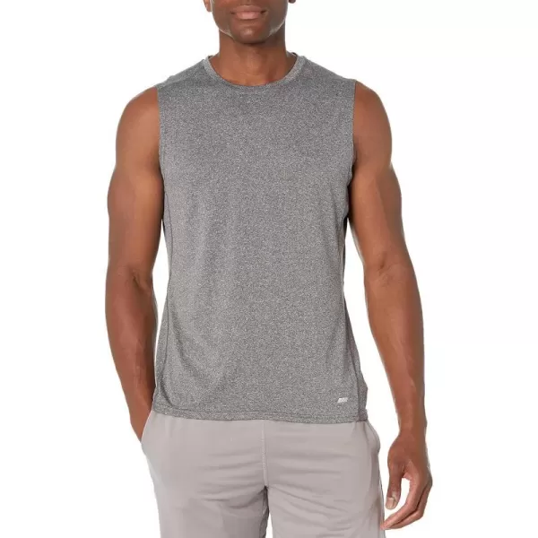 Amazon Essentials Mens Tech Stretch Muscle ShirtBlack Heather