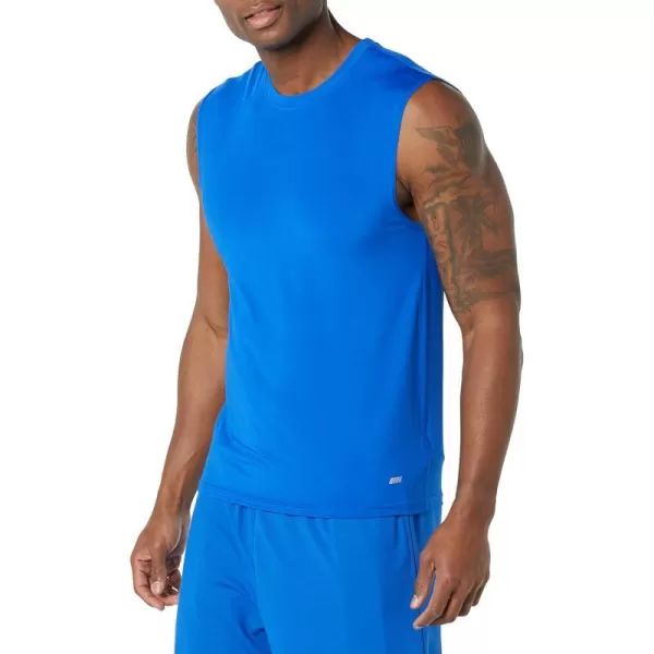 Amazon Essentials Mens Tech Stretch Tank BaselayerBlue