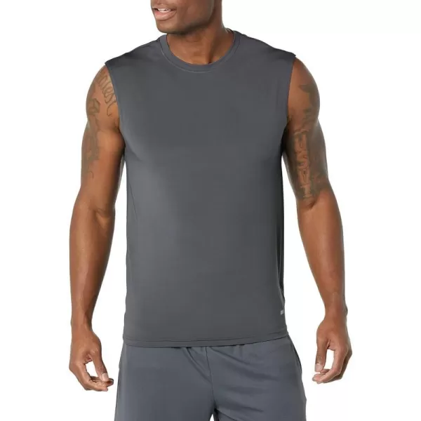 Amazon Essentials Mens Tech Stretch Tank BaselayerCharcoal