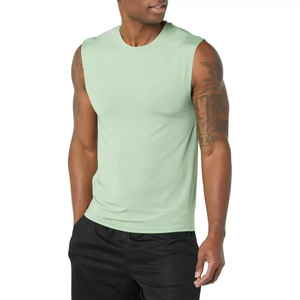 Amazon Essentials Mens Tech Stretch Tank BaselayerSage Green