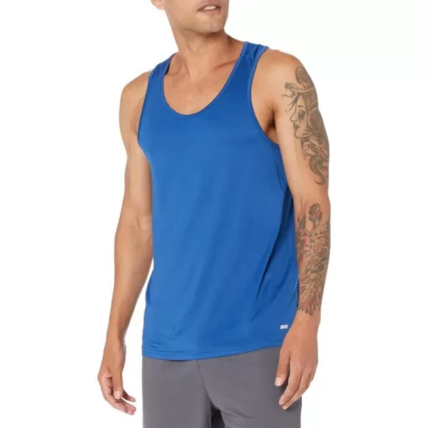 Amazon Essentials Mens Tech Stretch Tank TShirtBright Blue