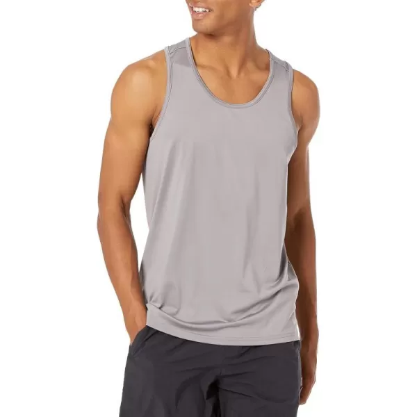 Amazon Essentials Mens Tech Stretch Tank TShirtLight Grey