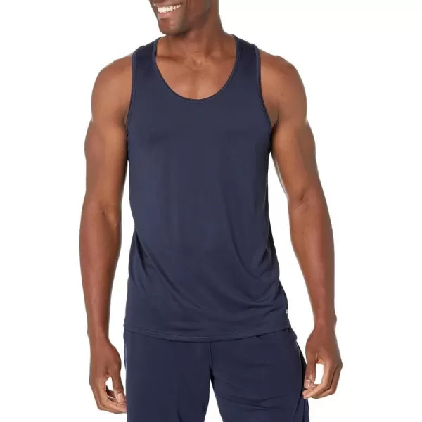 Amazon Essentials Mens Tech Stretch Tank TShirtNavy